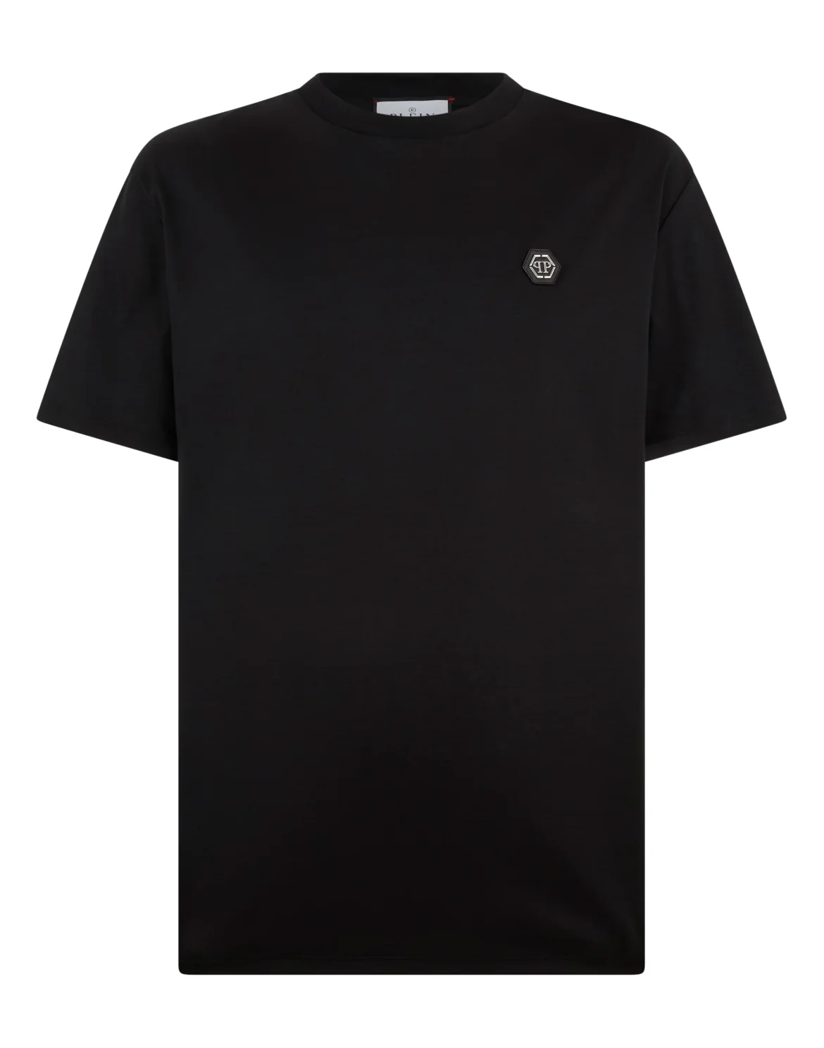 Round Neck T-Shirt Hexagon, цвет: Черный