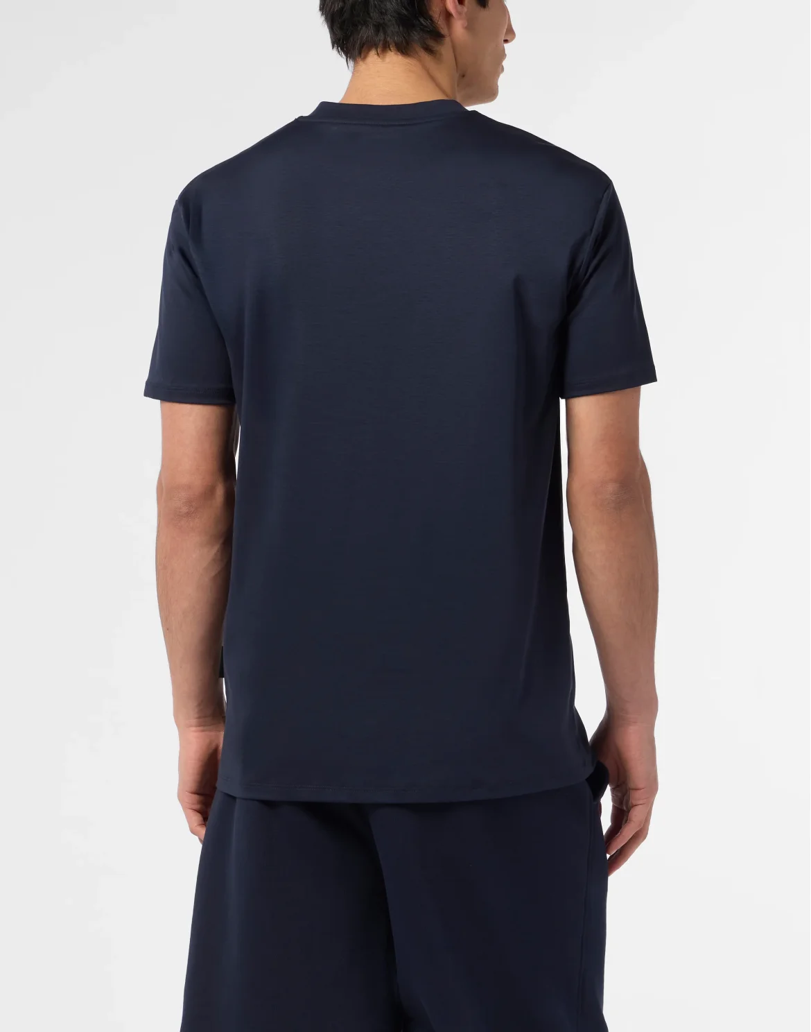 Basic V-Neck T-Shirt Skull, цвет: Синий