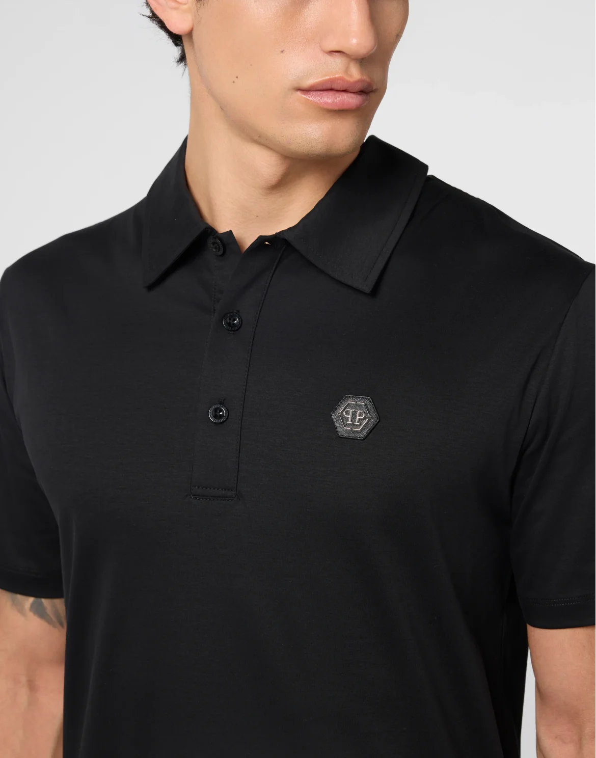 Classic Polo Shirt Hexagon, цвет: Черный