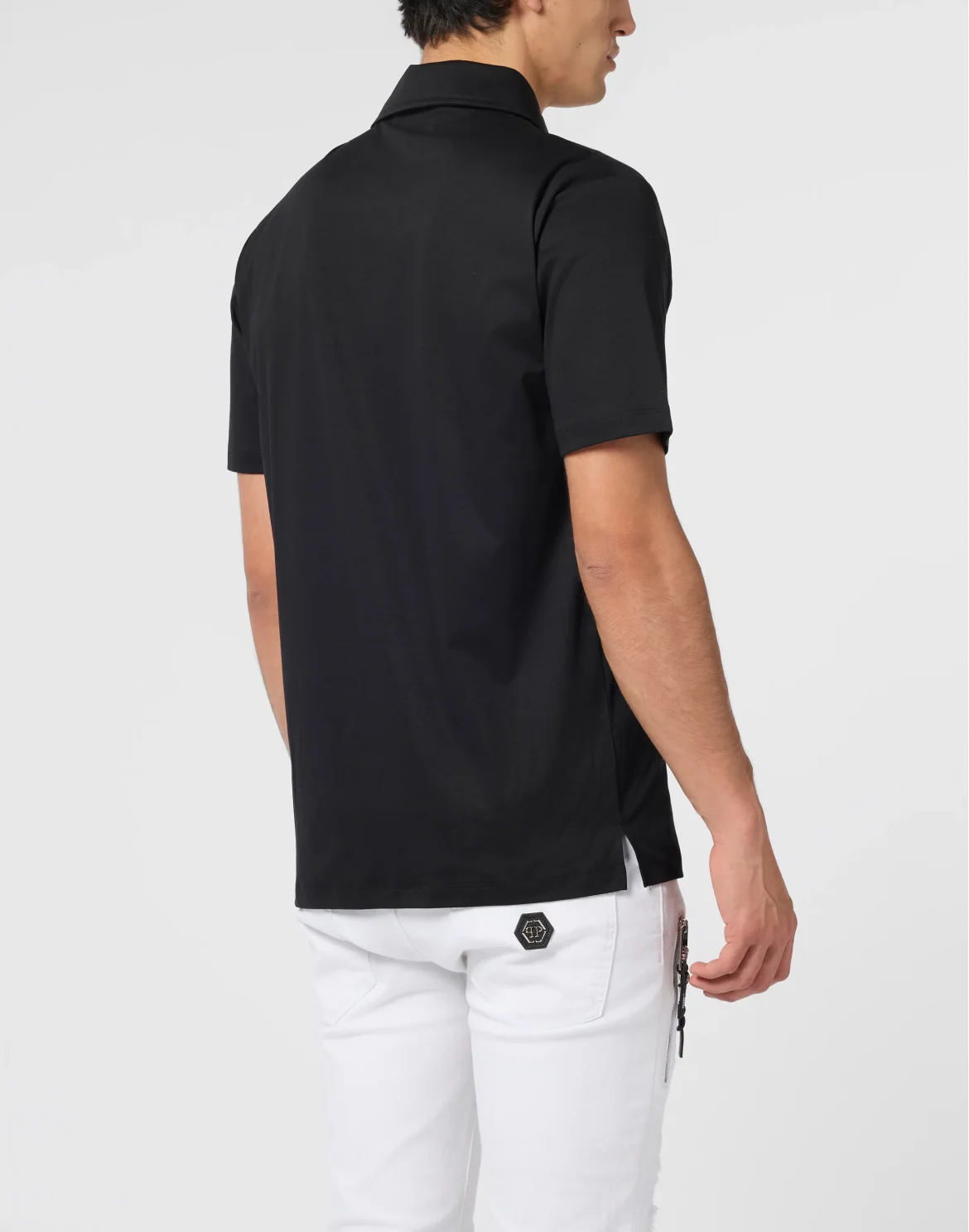 Classic Polo Shirt Hexagon, цвет: Черный