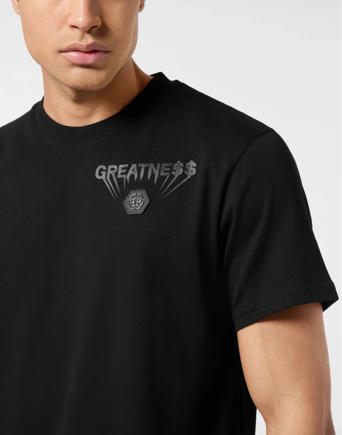 Round Neck T-Shirt Greatness, цвет: Черный