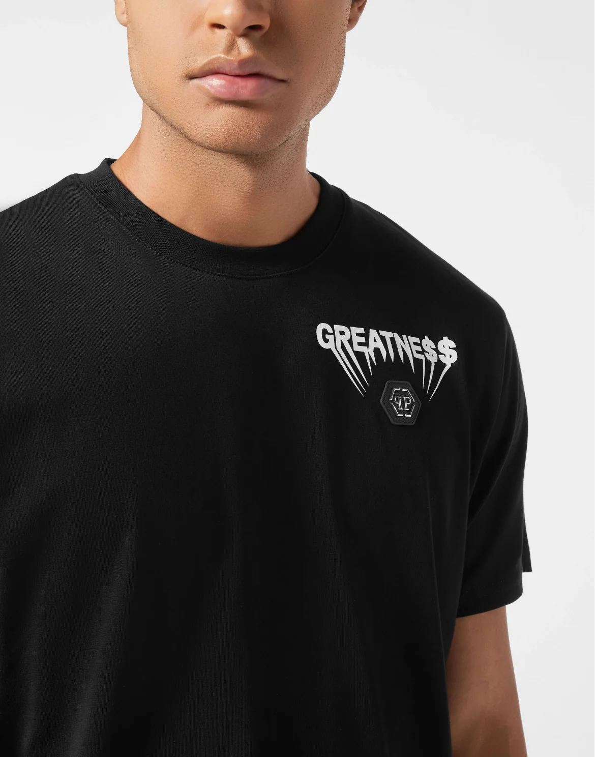 Round Neck T-Shirt Greatness, цвет: Черный