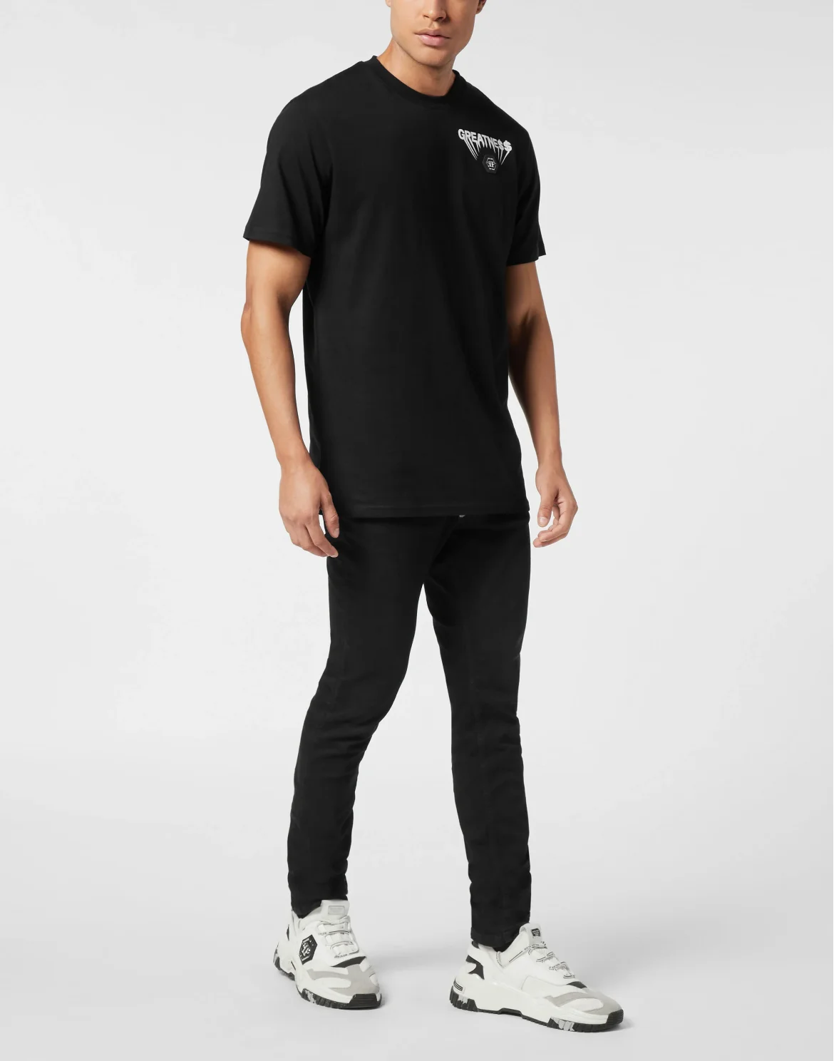 Round Neck T-Shirt Greatness, цвет: Черный