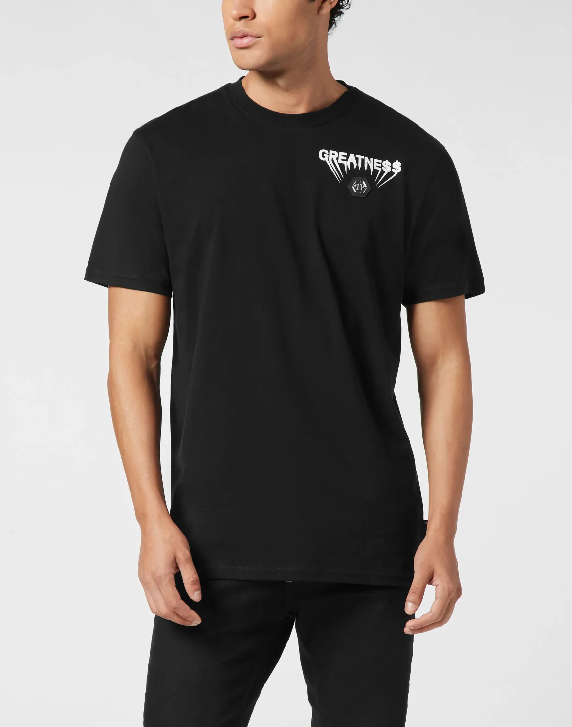 Round Neck T-Shirt Greatness, цвет: Черный