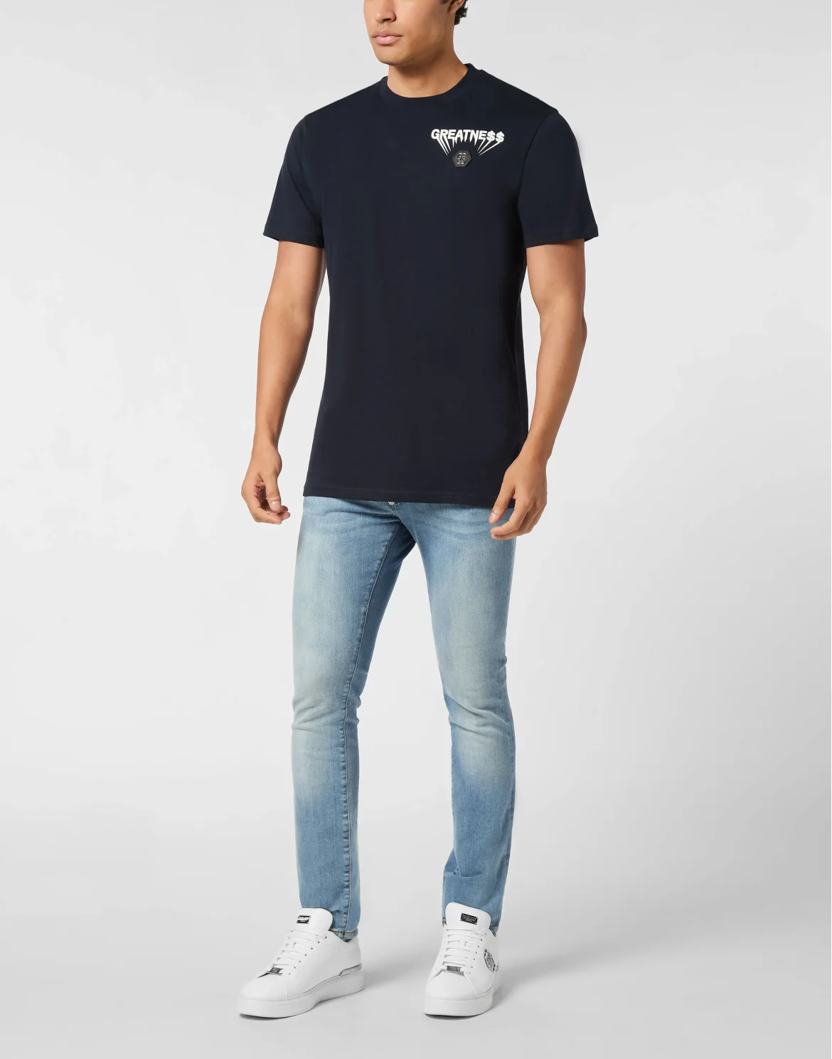Round Neck T-Shirt Greatness, цвет: Синий