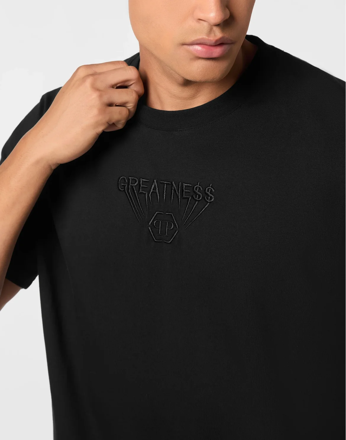 Round Neck T-Shirt Greatness, цвет: Черный