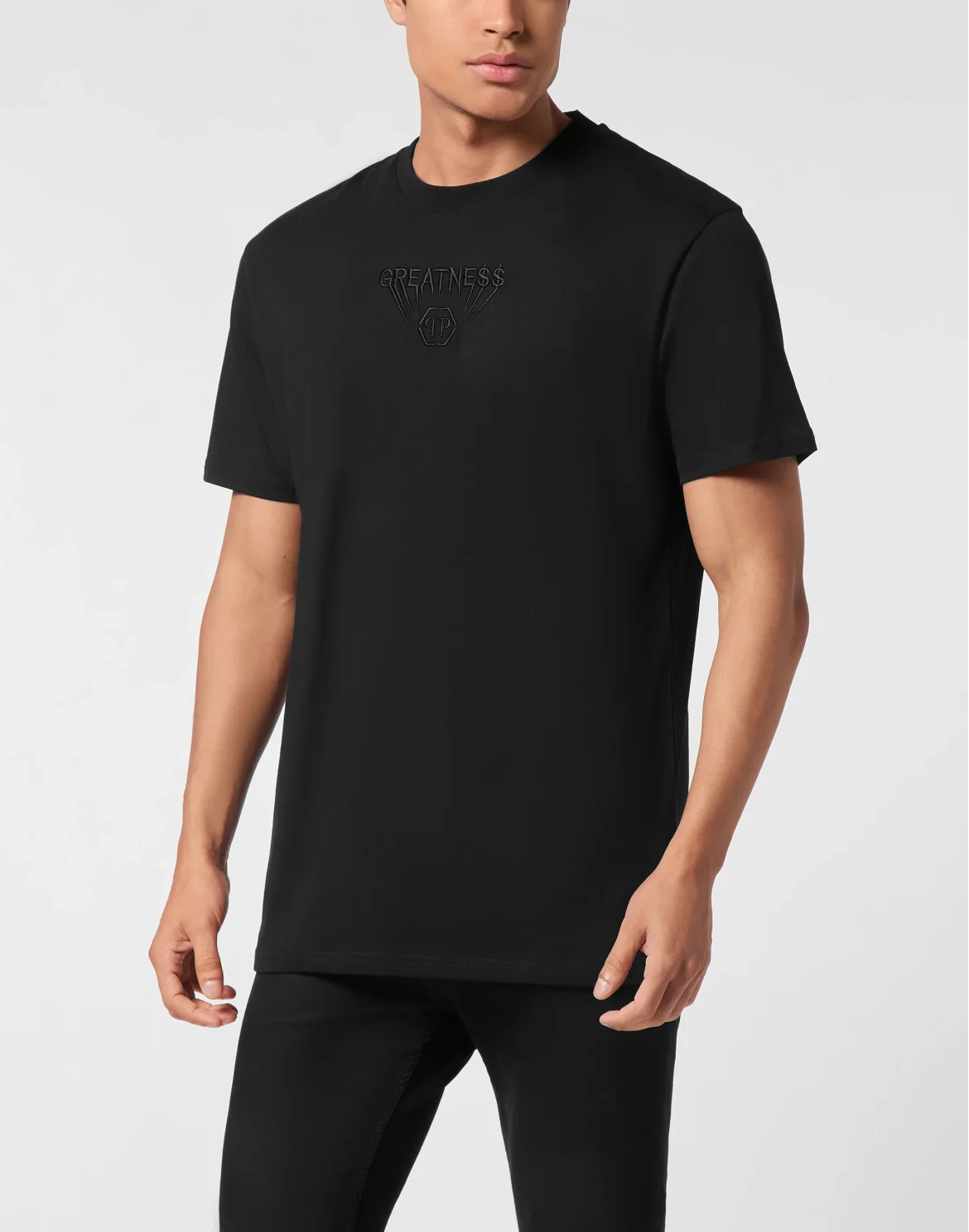 Round Neck T-Shirt Greatness, цвет: Черный