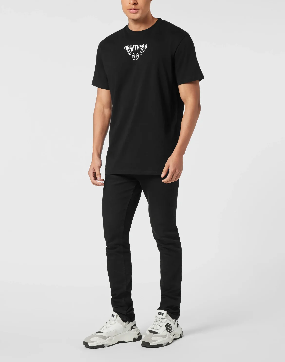 Round Neck T-Shirt Greatness, цвет: Черный