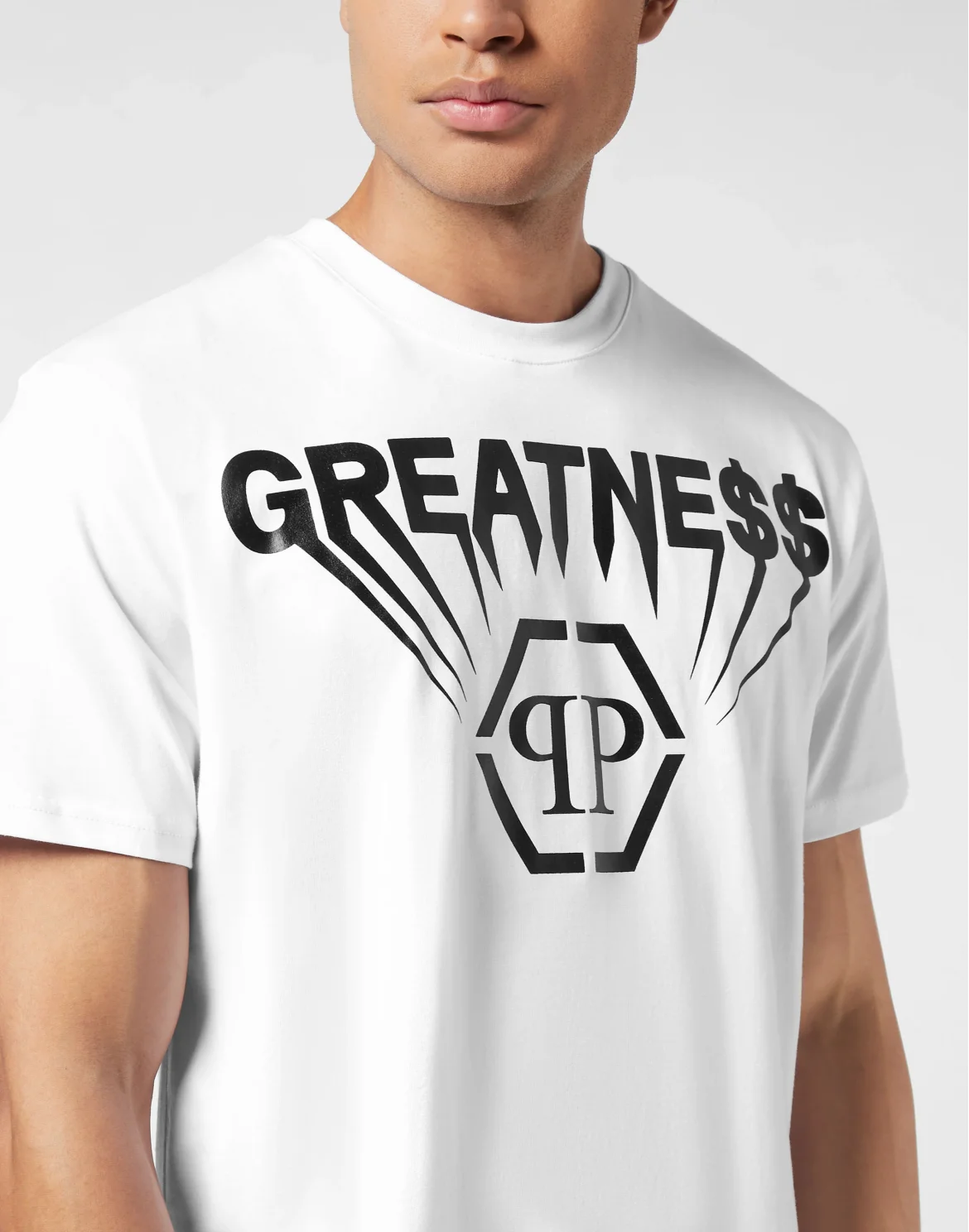 Printed Round Neck T-Shirt Greatness, цвет: Белый