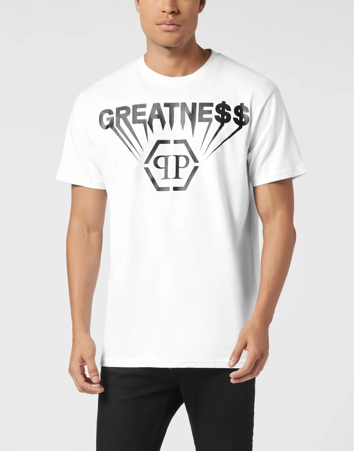 Printed Round Neck T-Shirt Greatness, цвет: Белый