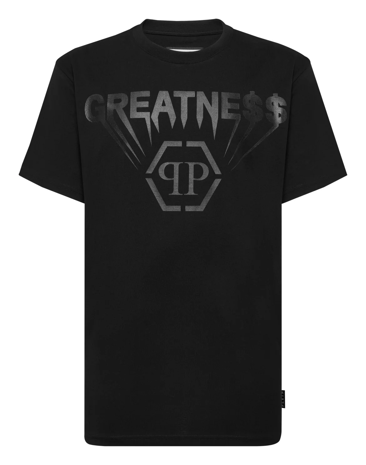 Printed Round Neck T-Shirt Greatness, цвет: Черный