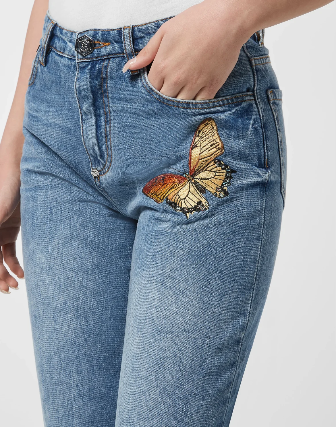 Mom Fit Jeans Fairy, цвет: Темно-синий деним