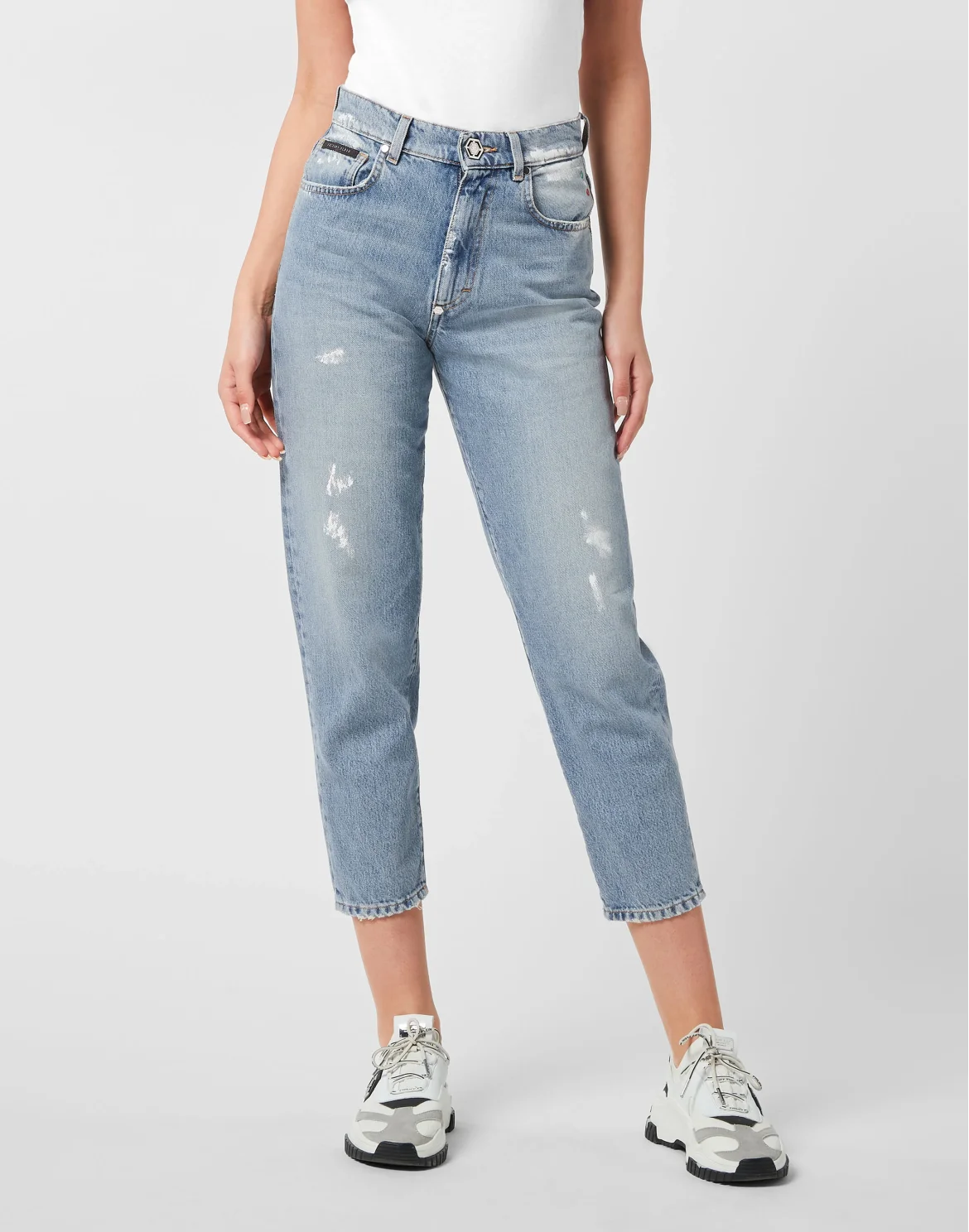 Mom Fit Jeans Hexagon, цвет: Голубой