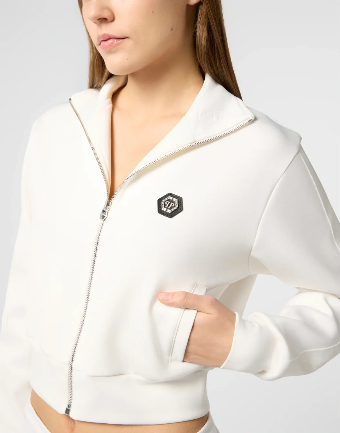 Chenille Zip Jacket Fatale, цвет: Бежевый