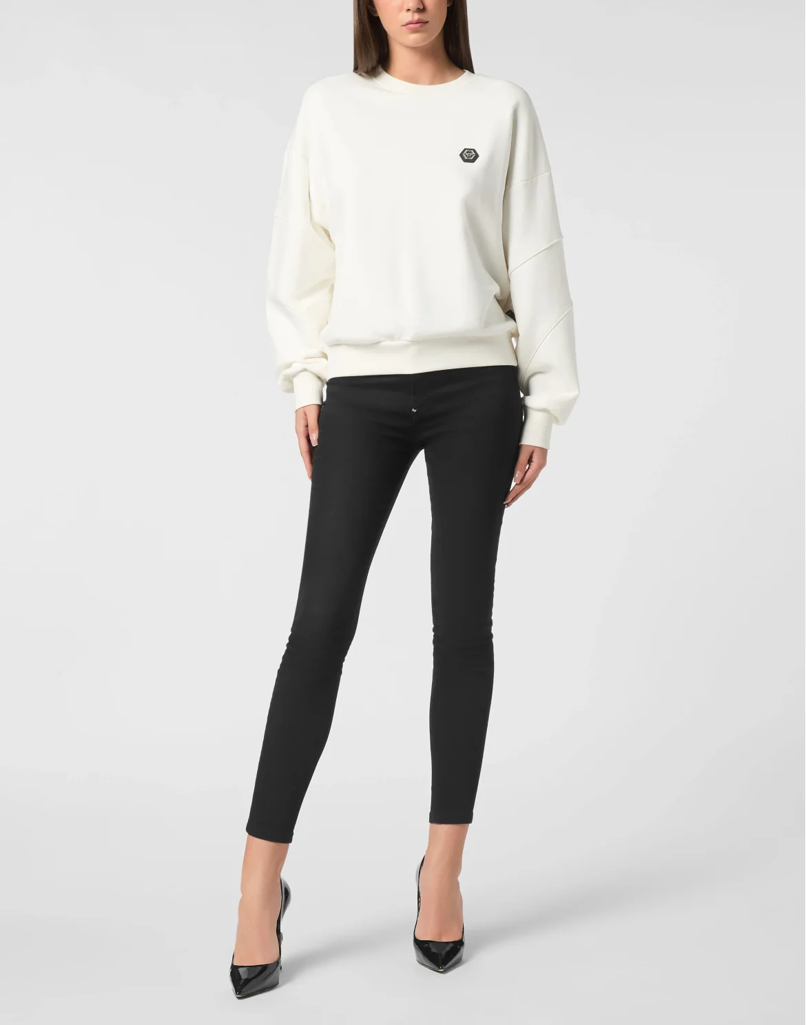 Fleece Round Neck Sweatshirt Logo Fatale, цвет: Бежевый
