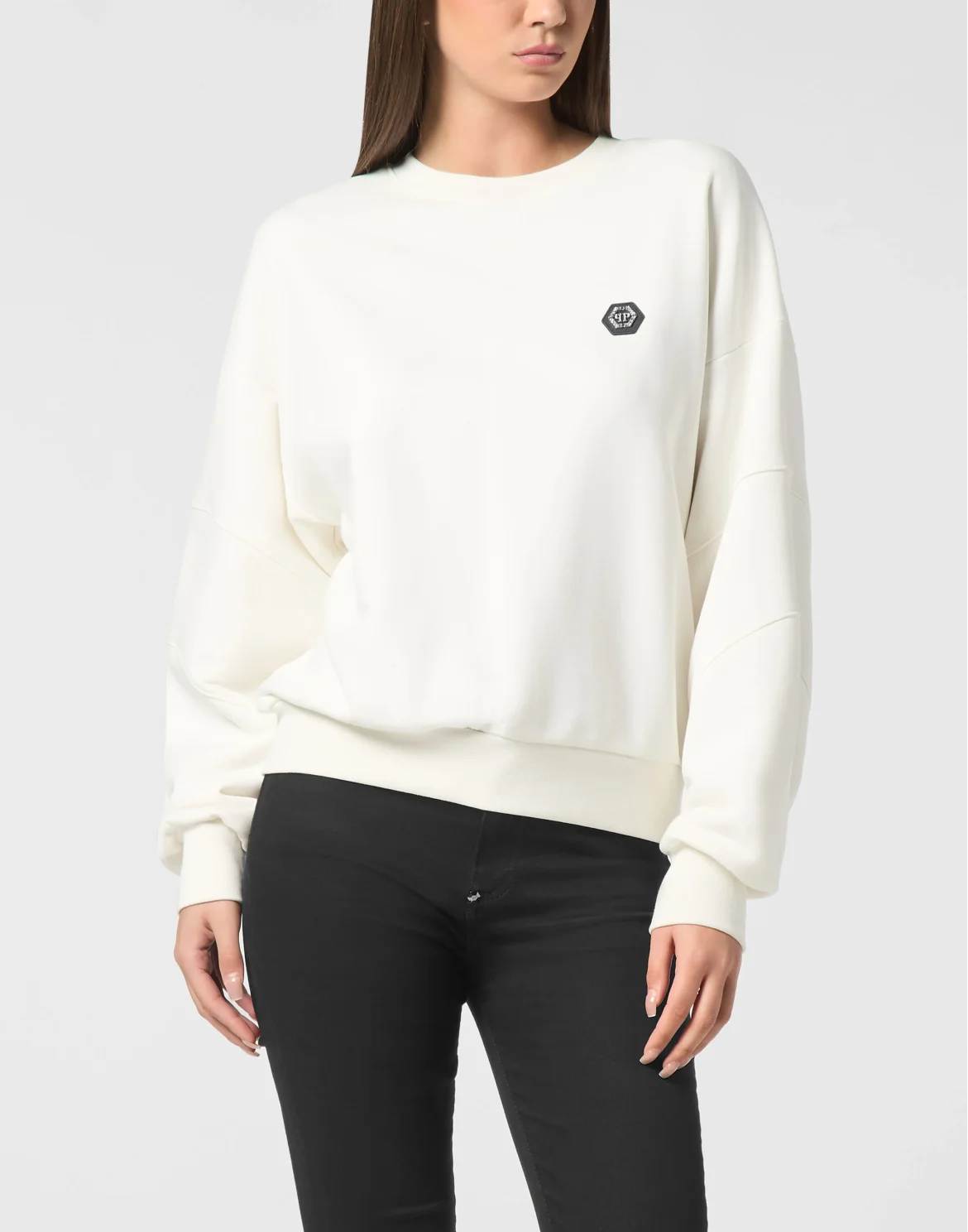 Fleece Round Neck Sweatshirt Logo Fatale, цвет: Бежевый