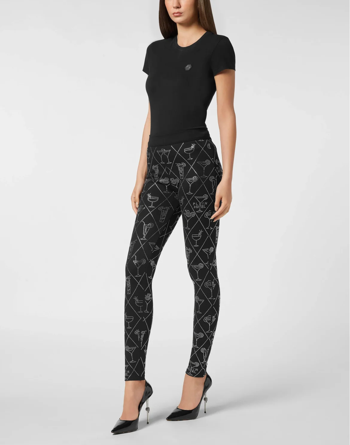 Leggings Cocktails Crystal, цвет: Черный