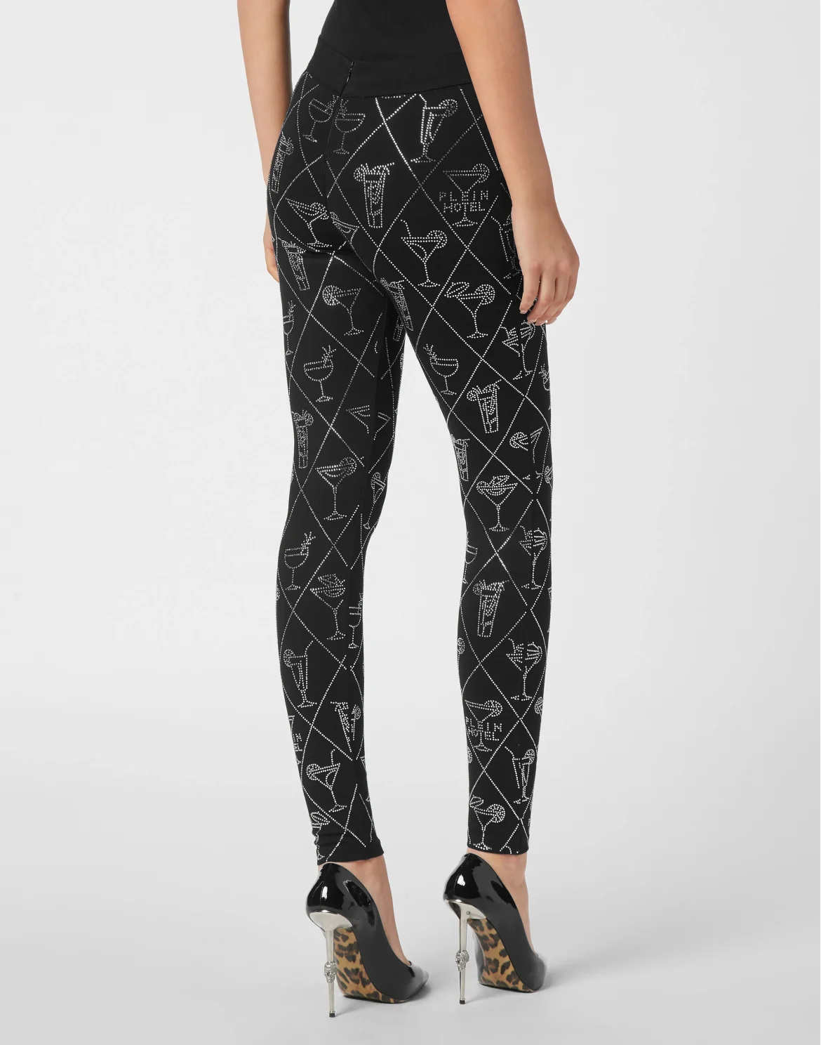 Leggings Cocktails Crystal, цвет: Черный