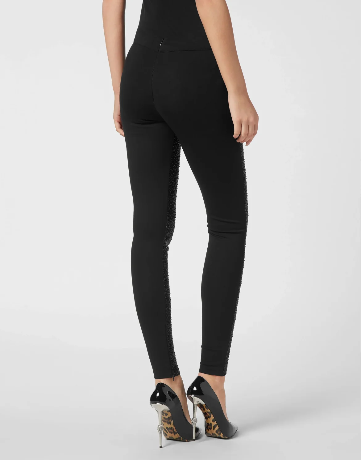 Leggings Mix Strass, цвет: Черный