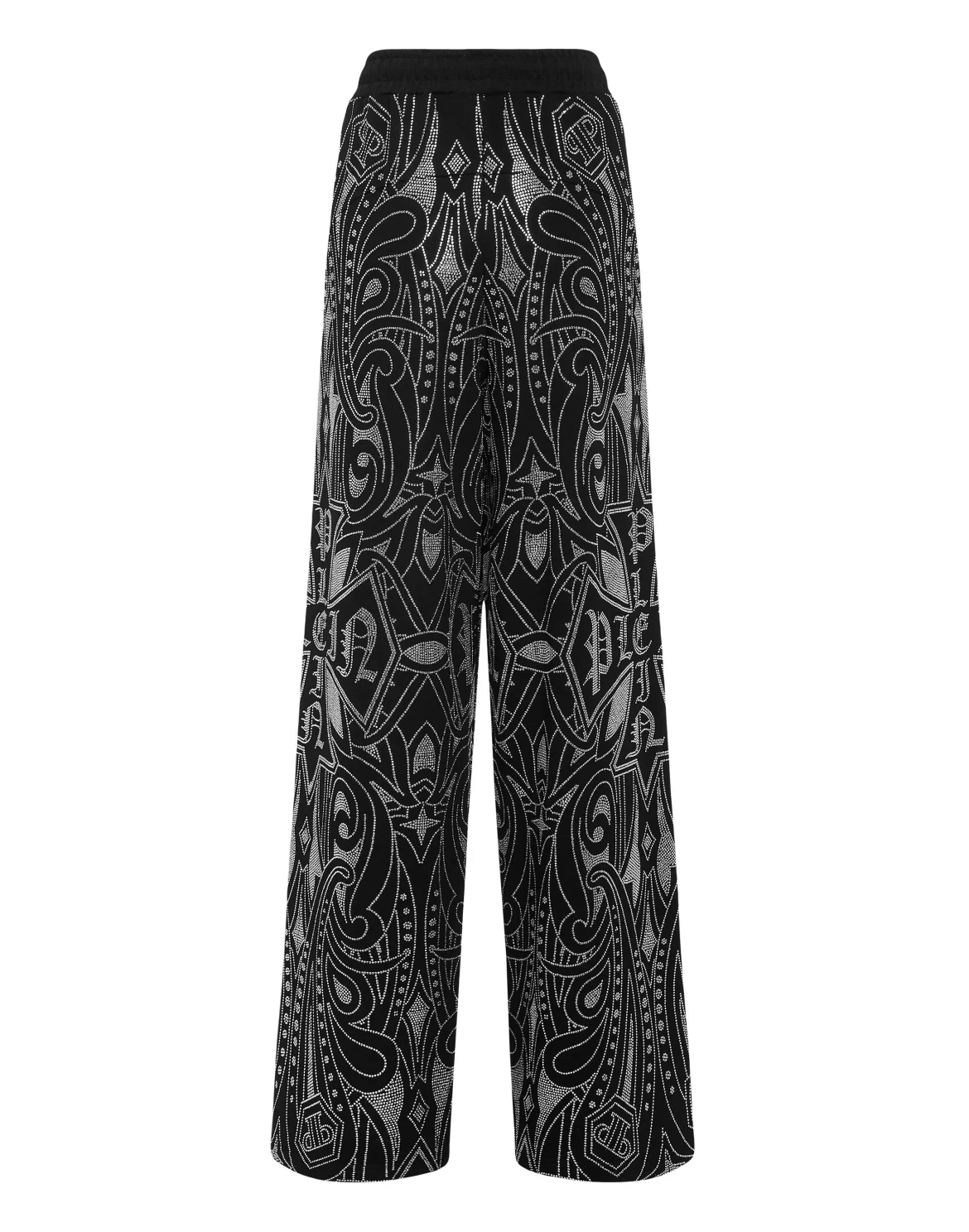 Skater Fit Jogging Pants Gothic Plein Strass, цвет: Черный