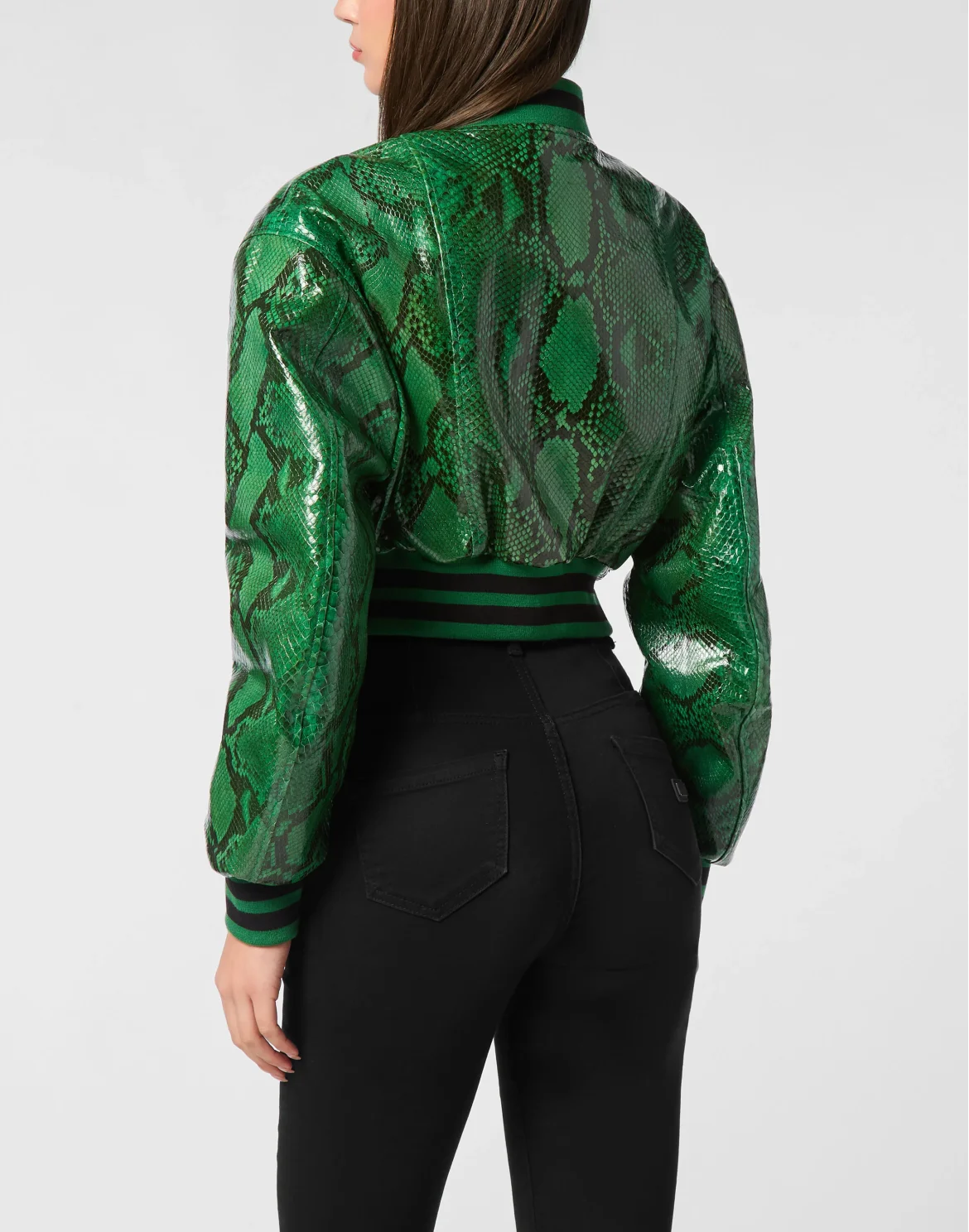 Green Python Bomber Signature, цвет: Зеленый