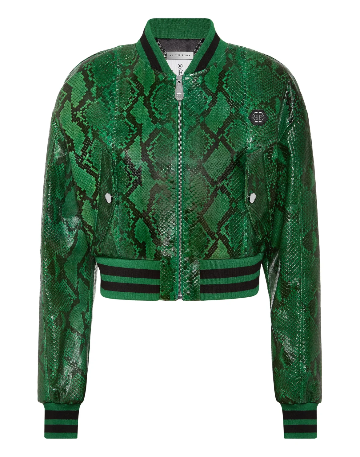 Green Python Bomber Signature, цвет: Зеленый