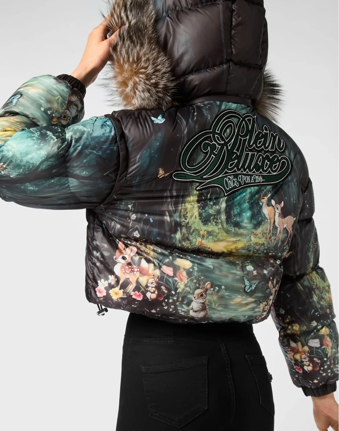Cropped Down Puffer Jacket Fairy, цвет: Мультиколор