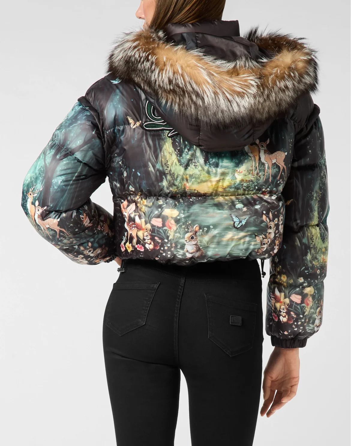 Cropped Down Puffer Jacket Fairy, цвет: Мультиколор