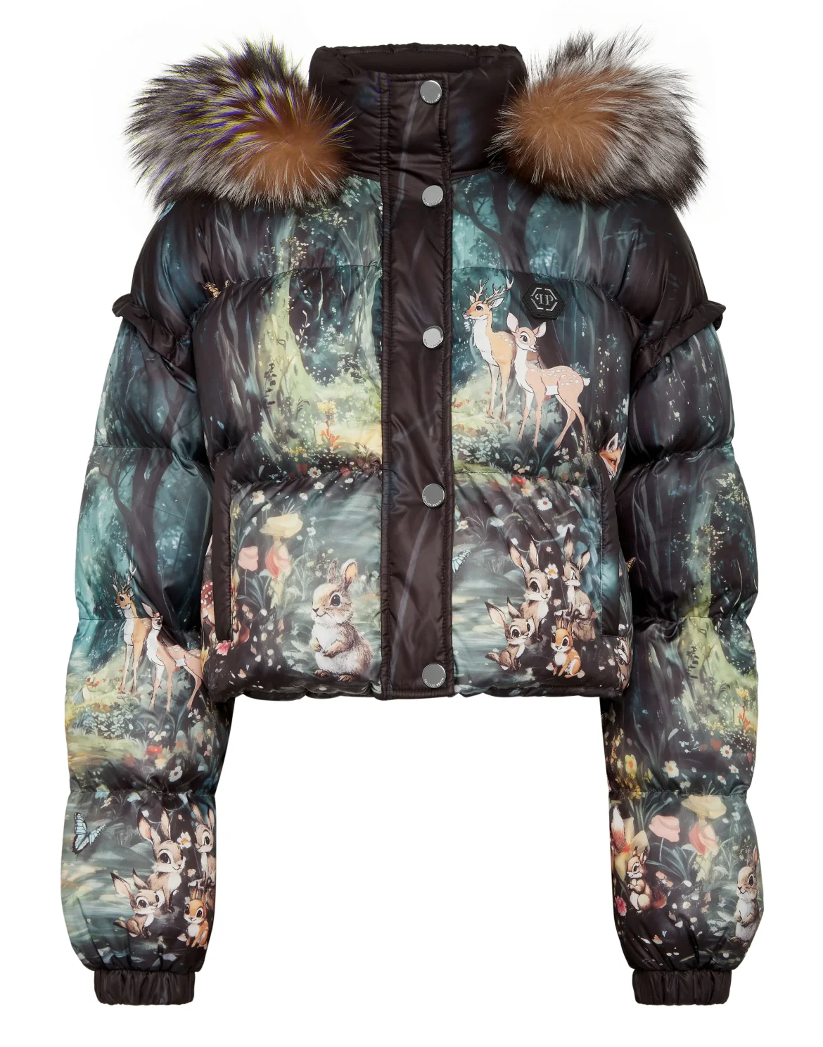 Cropped Down Puffer Jacket Fairy, цвет: Мультиколор