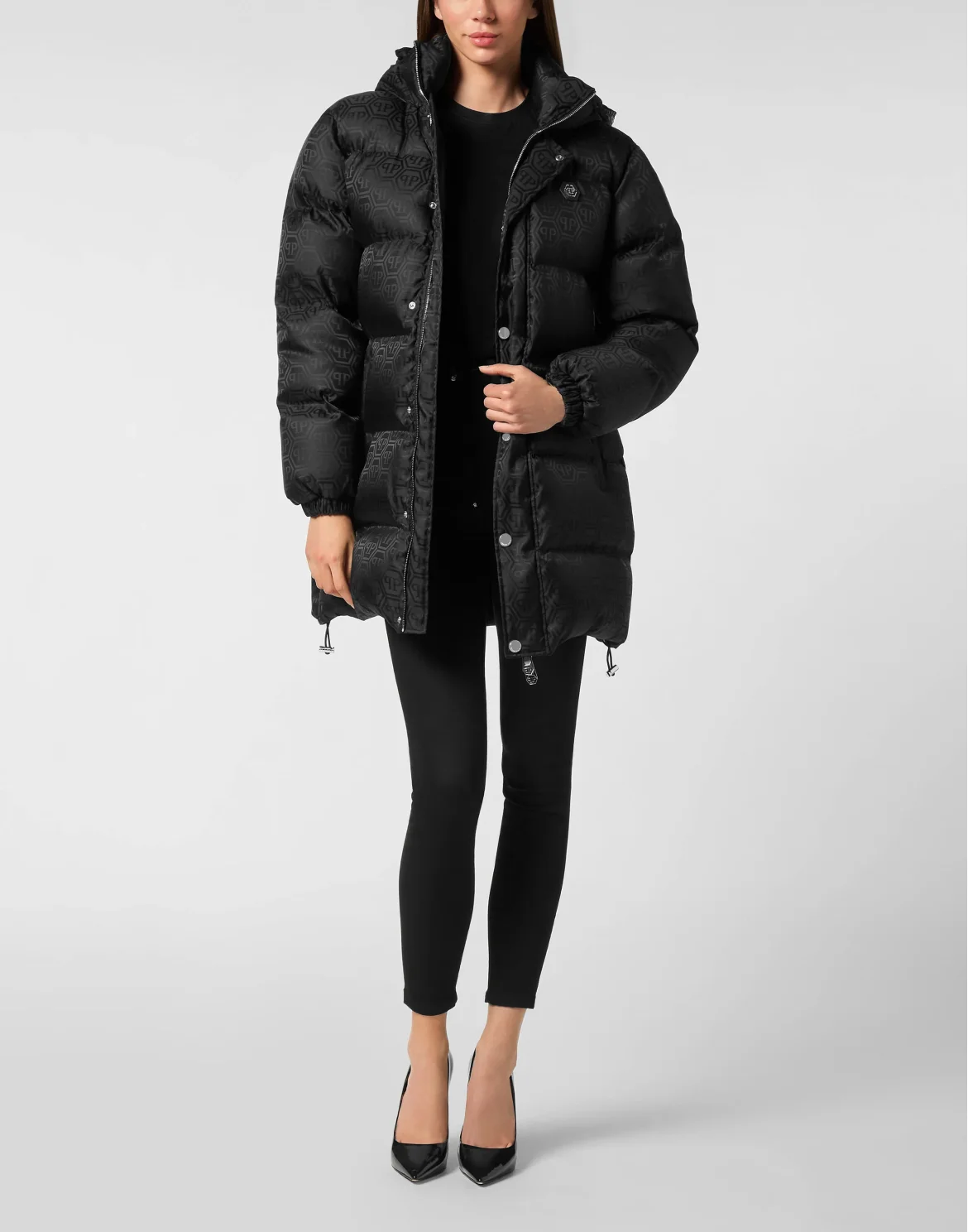Puffer Jacket Monogram, цвет: Черный