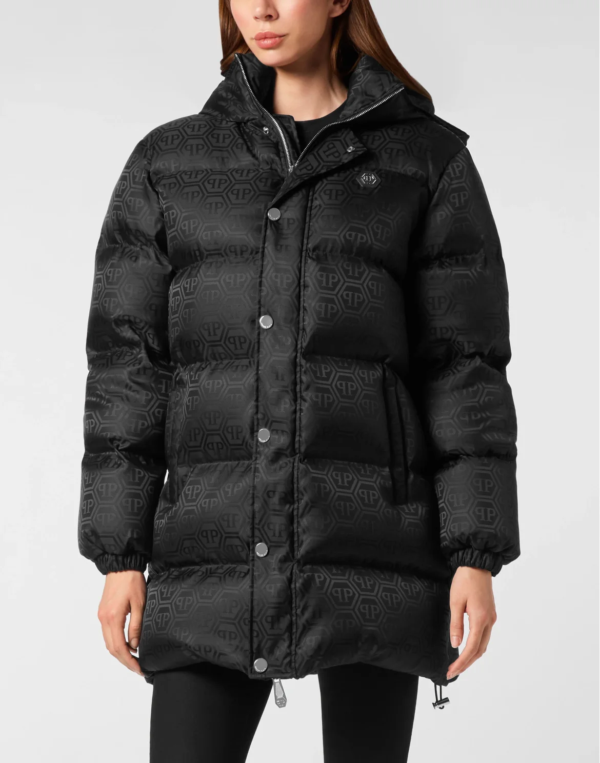 Puffer Jacket Monogram, цвет: Черный