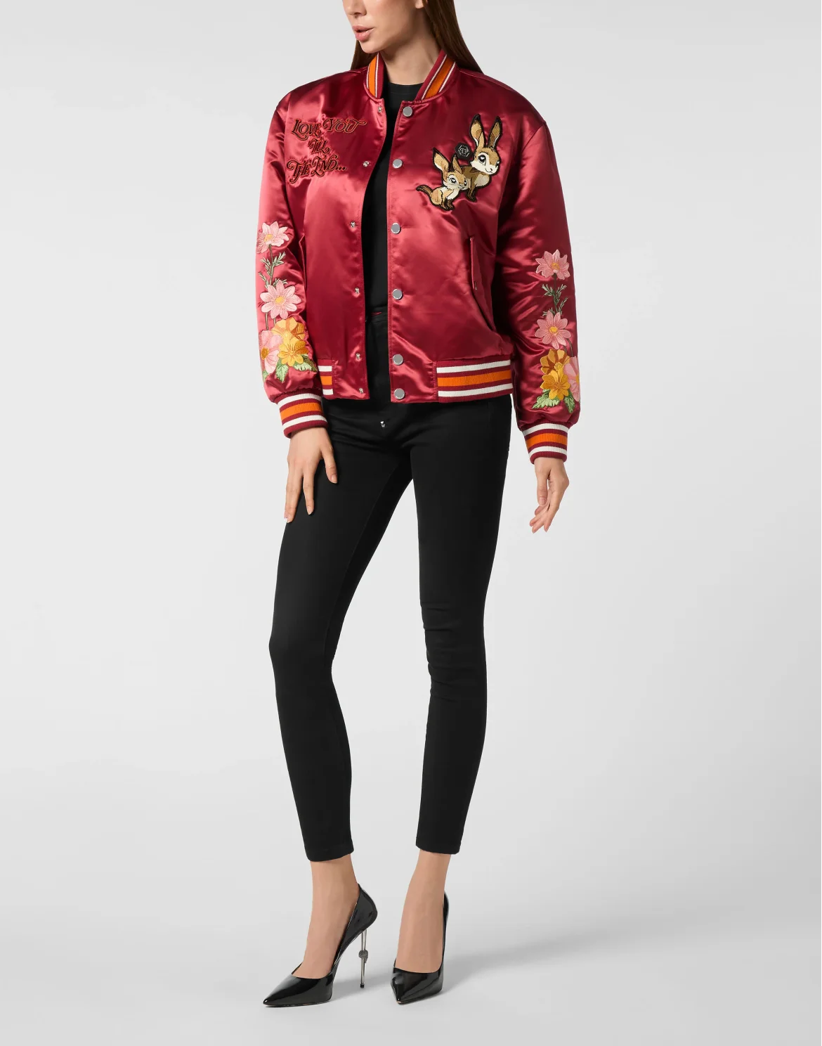 Oversized Bomber Fairy, цвет: Красный