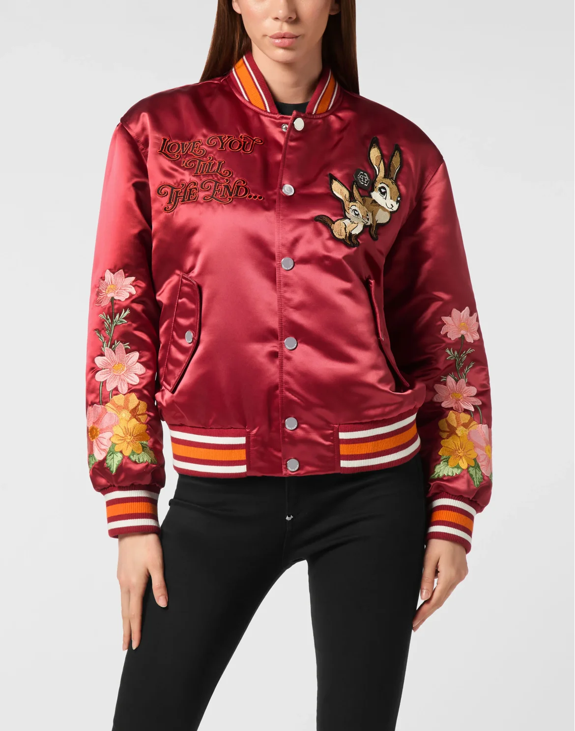 Oversized Bomber Fairy, цвет: Красный
