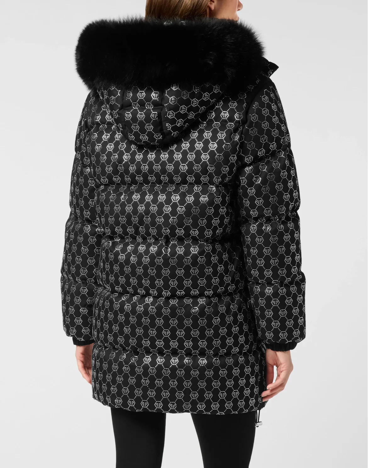 Down Puffer Jacket Monogram, цвет: Черный