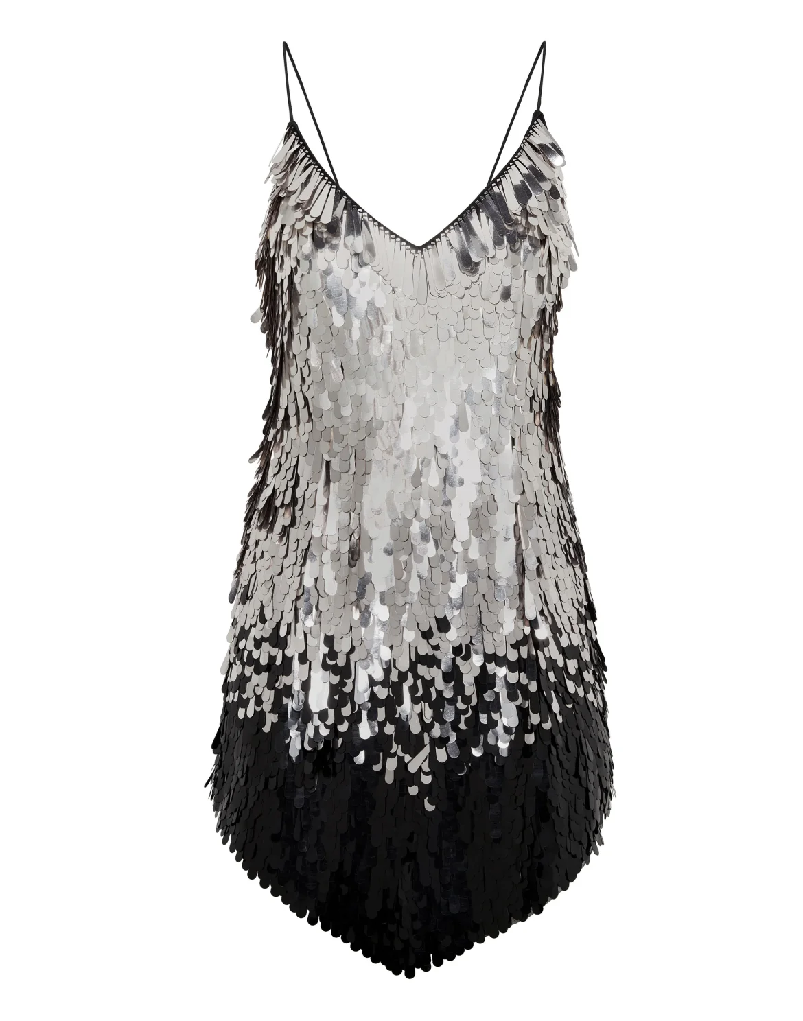 Backless Mini Dress Paillettes, цвет: Черный
