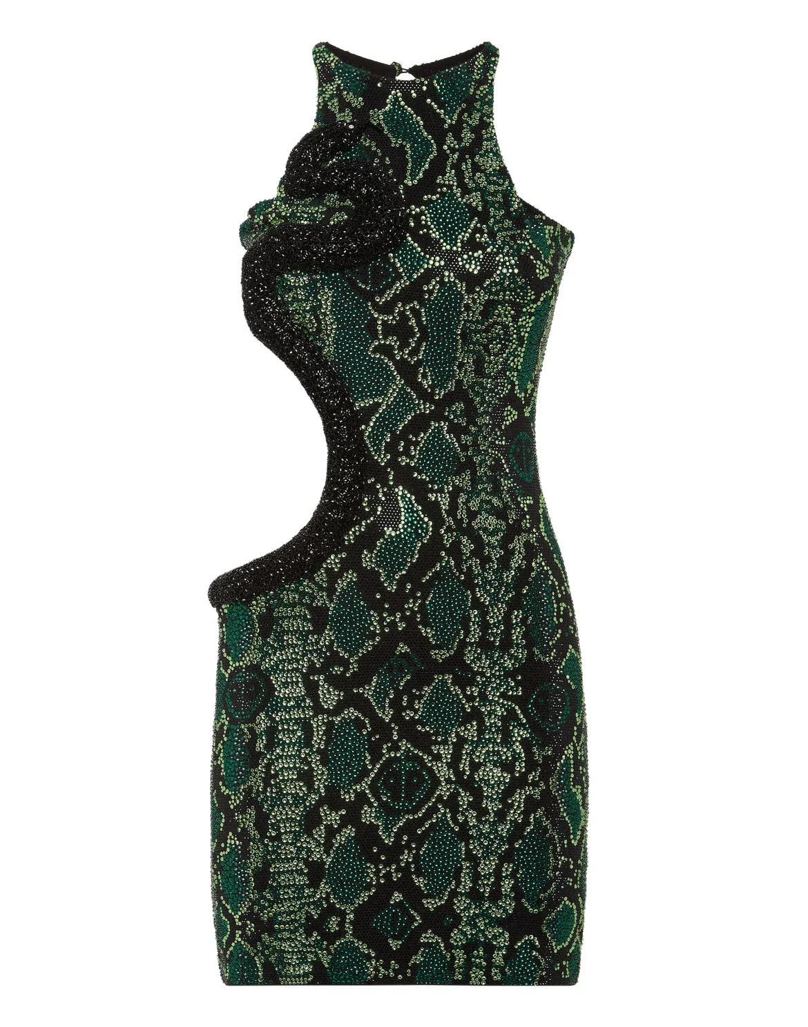 Mini Dress Strass Snake, цвет: Зеленый