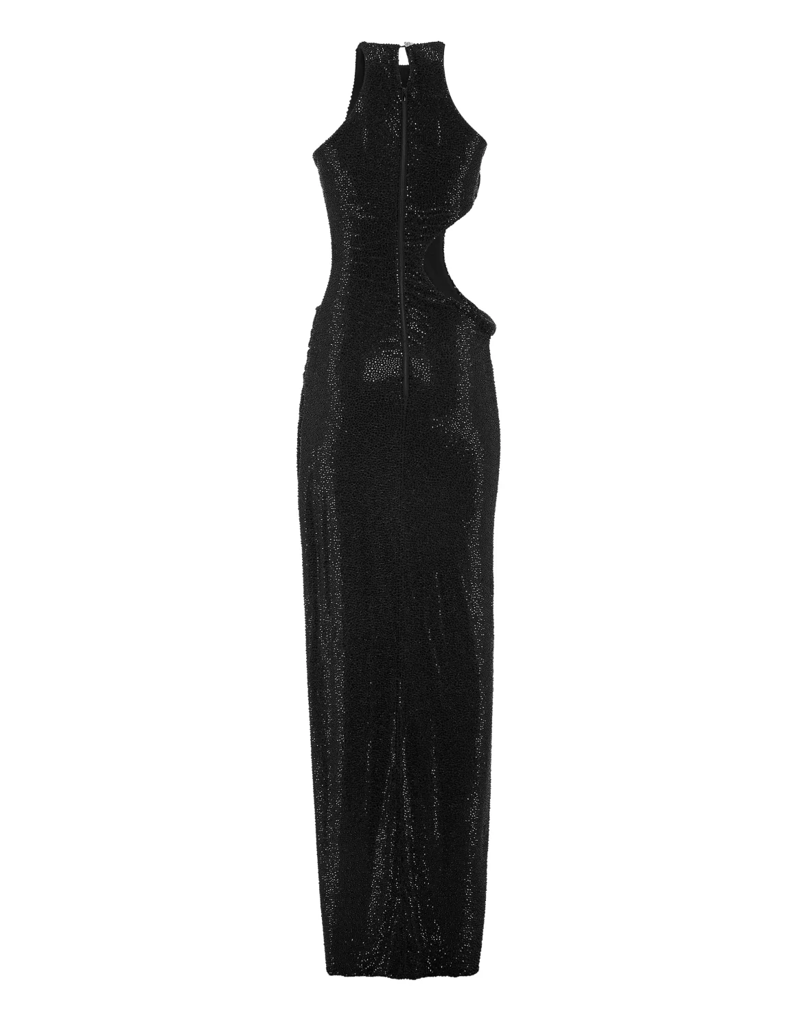 Long Dress Black Strass Snake, цвет: Черный