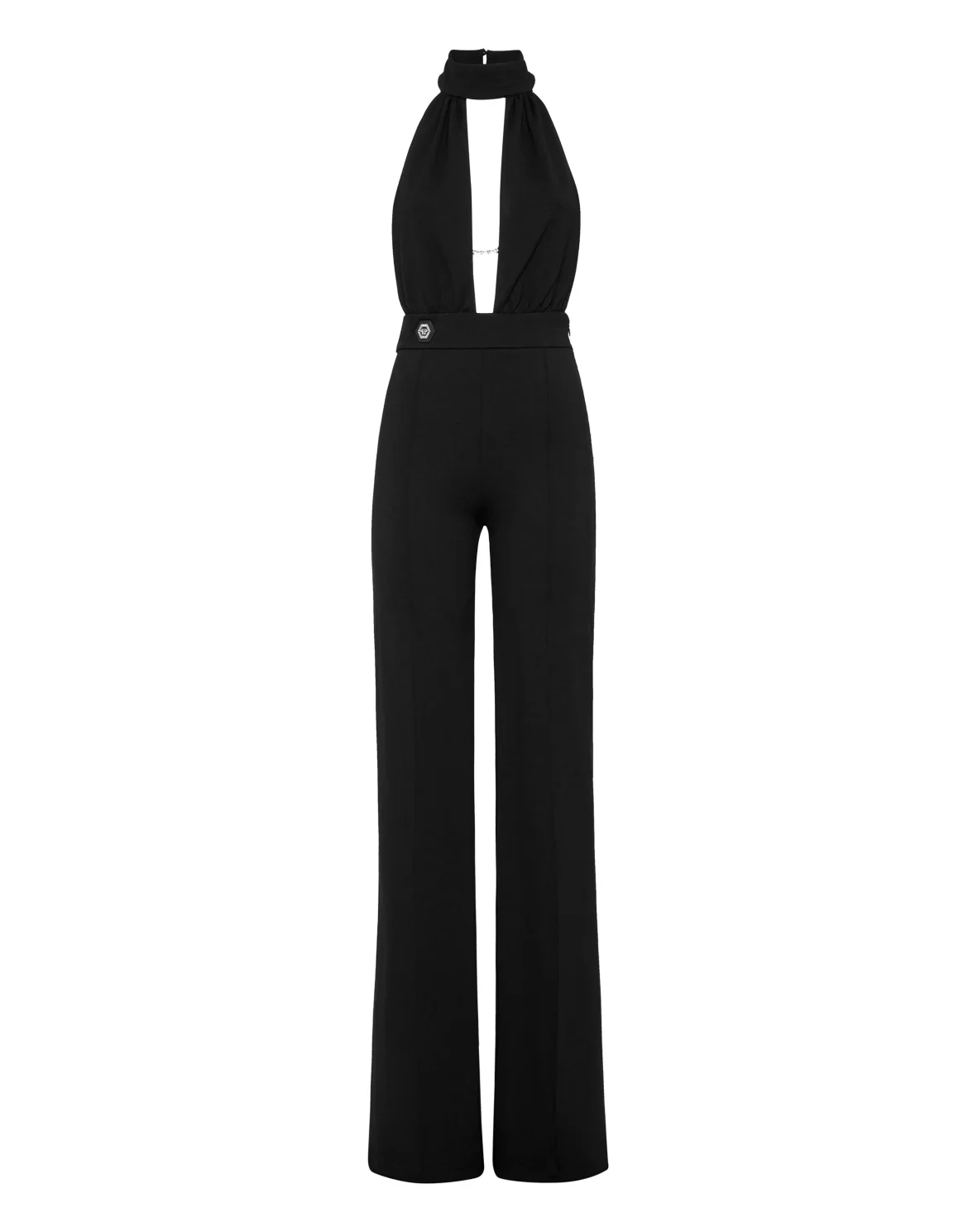 Backless Jumpsuit Fatale, цвет: Черный