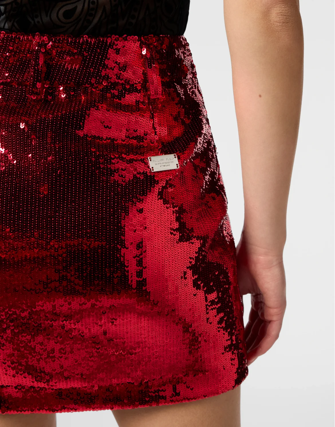 Mini Skirt Paillettes, цвет: Красный