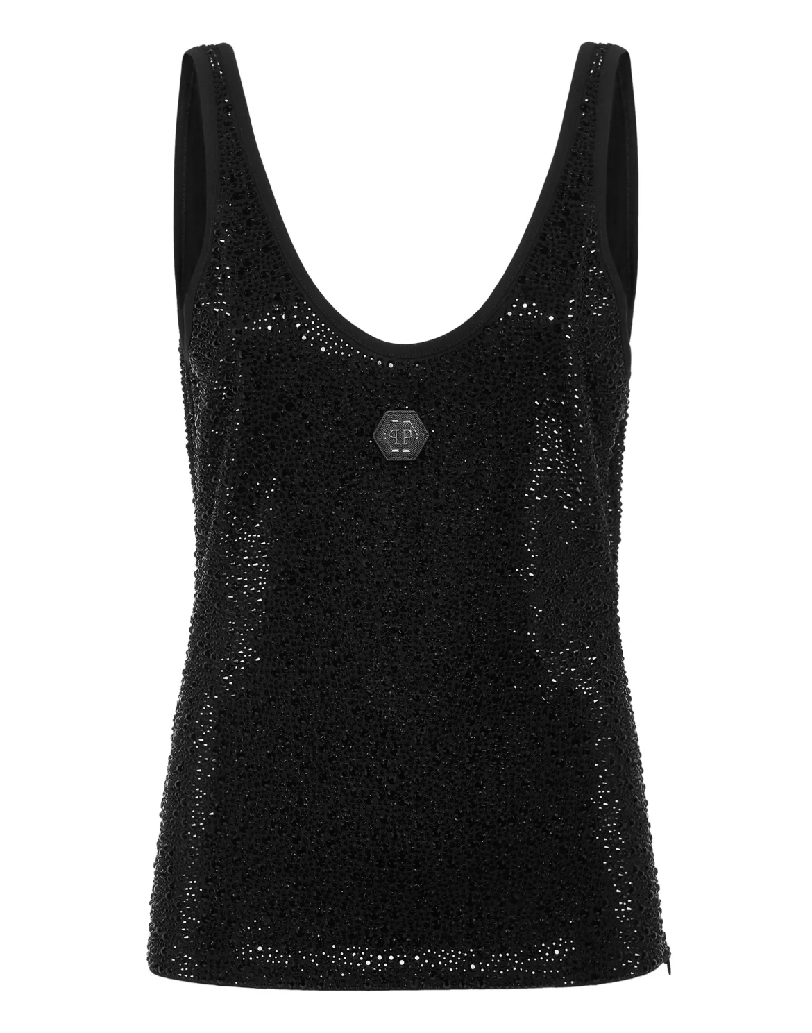 Tank Top Mix Strass, цвет: Черный