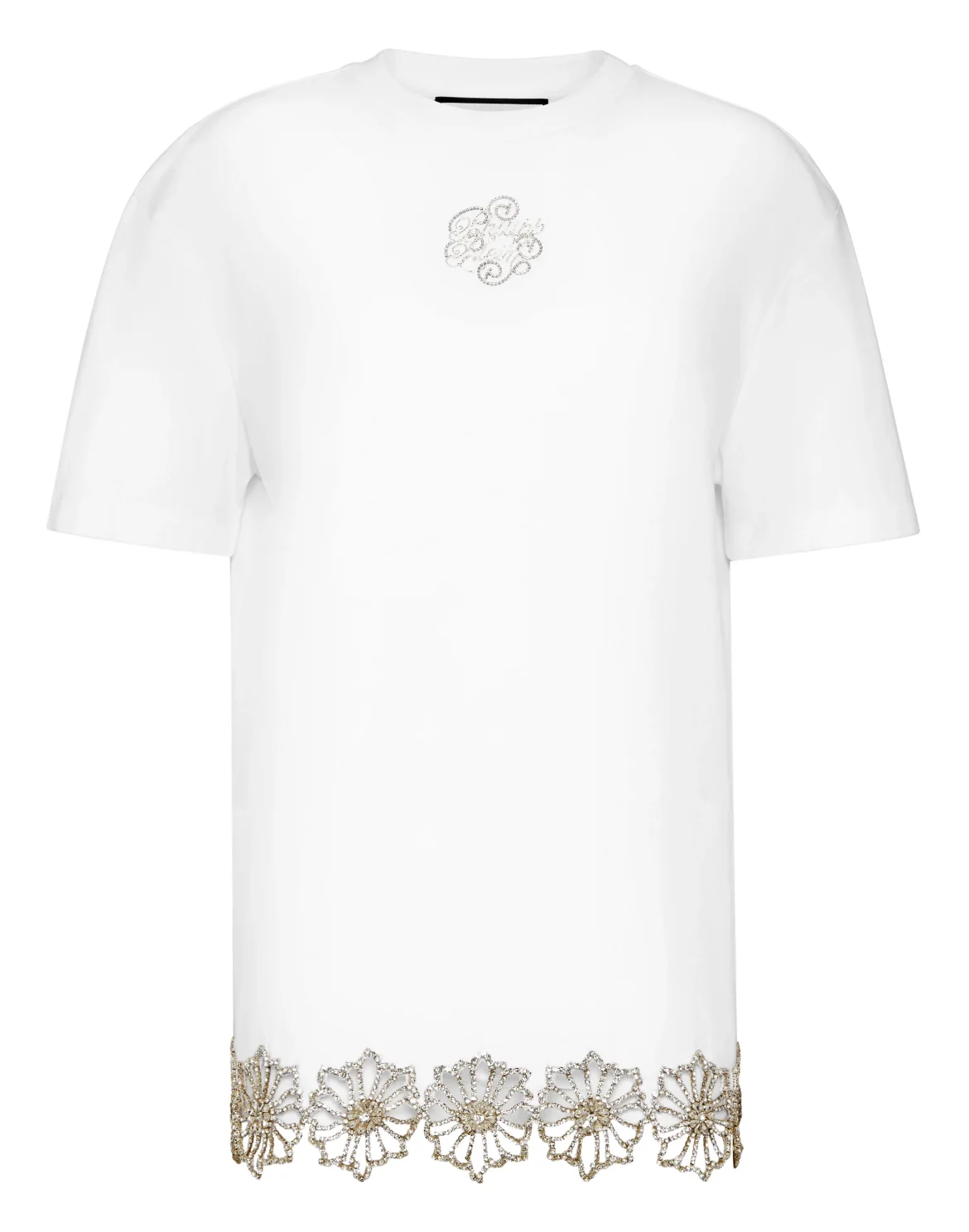 Round Neck T-Shirt Signature, цвет: Белый