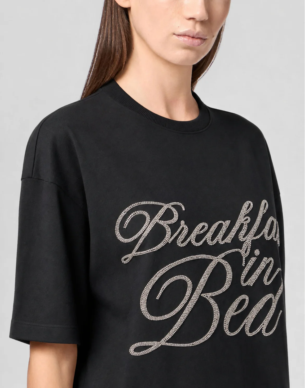 Man Fit T-Shirt Breakfast in Bed Crystal, цвет: Черный