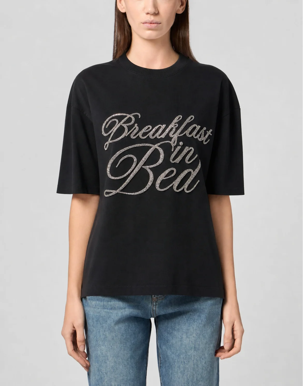 Man Fit T-Shirt Breakfast in Bed Crystal, цвет: Черный