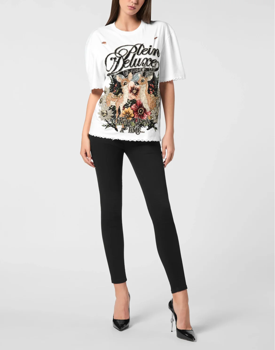 Man Fit Destroyed T-Shirt Fairy, цвет: Белый