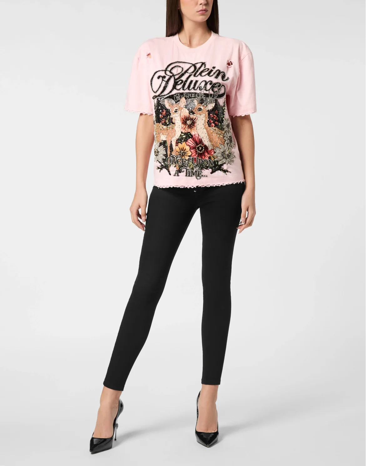 Man Fit Destroyed T-Shirt Fairy, цвет: Розовый