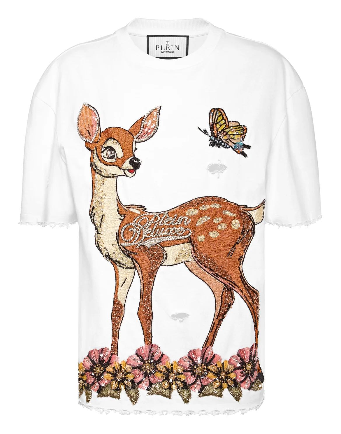 Man Fit Destroyed T-Shirt Fairy, цвет: Белый