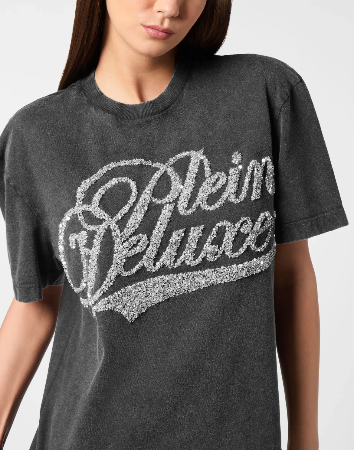Man Fit T-Shirt Plein Deluxe Signature, цвет: Черный