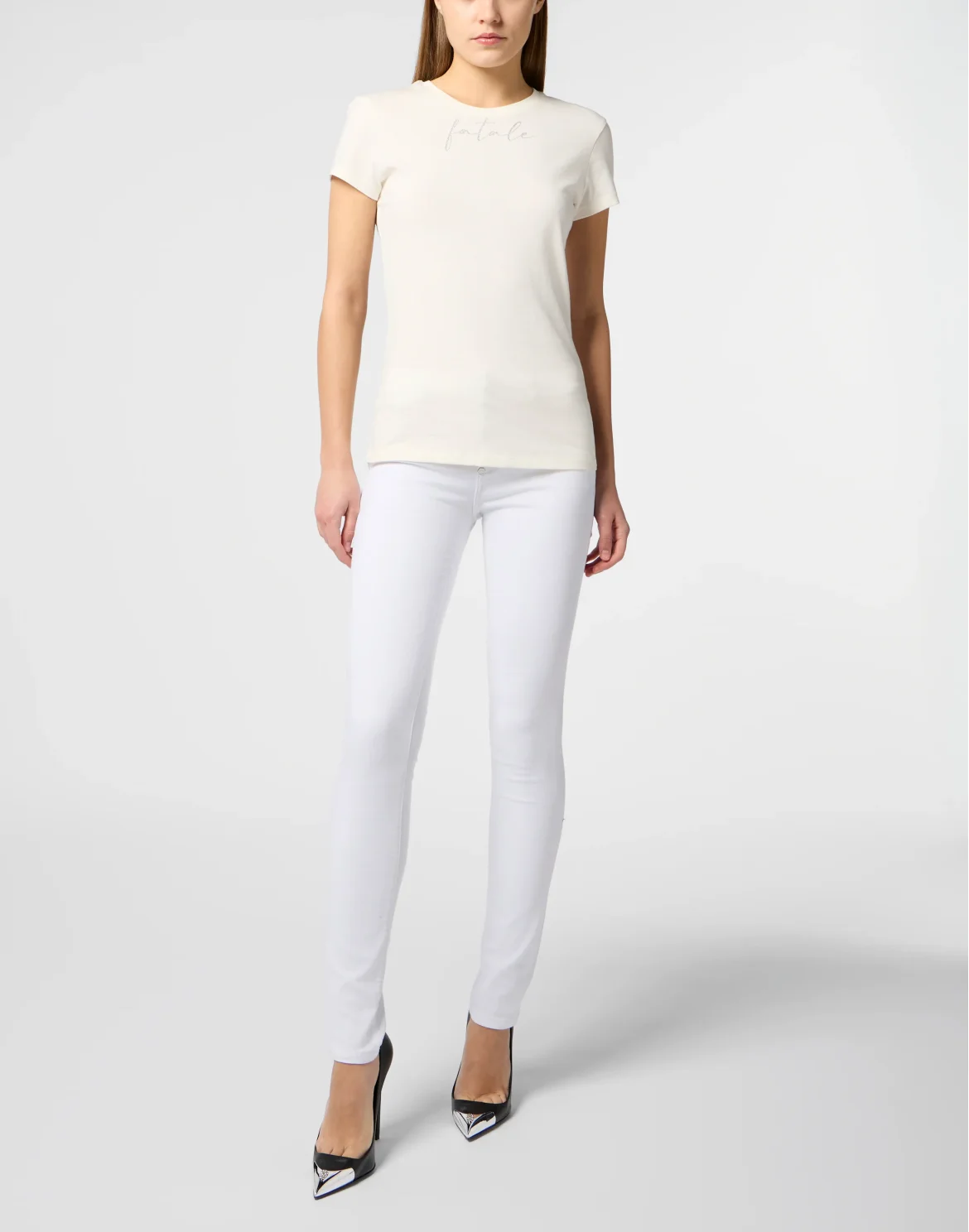 Sexy Pure Fit T-Shirt Strass Fatale, цвет: Бежевый