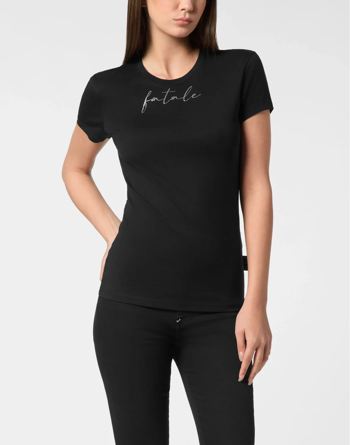 Sexy Pure Fit T-Shirt Strass Fatale, цвет: Черный