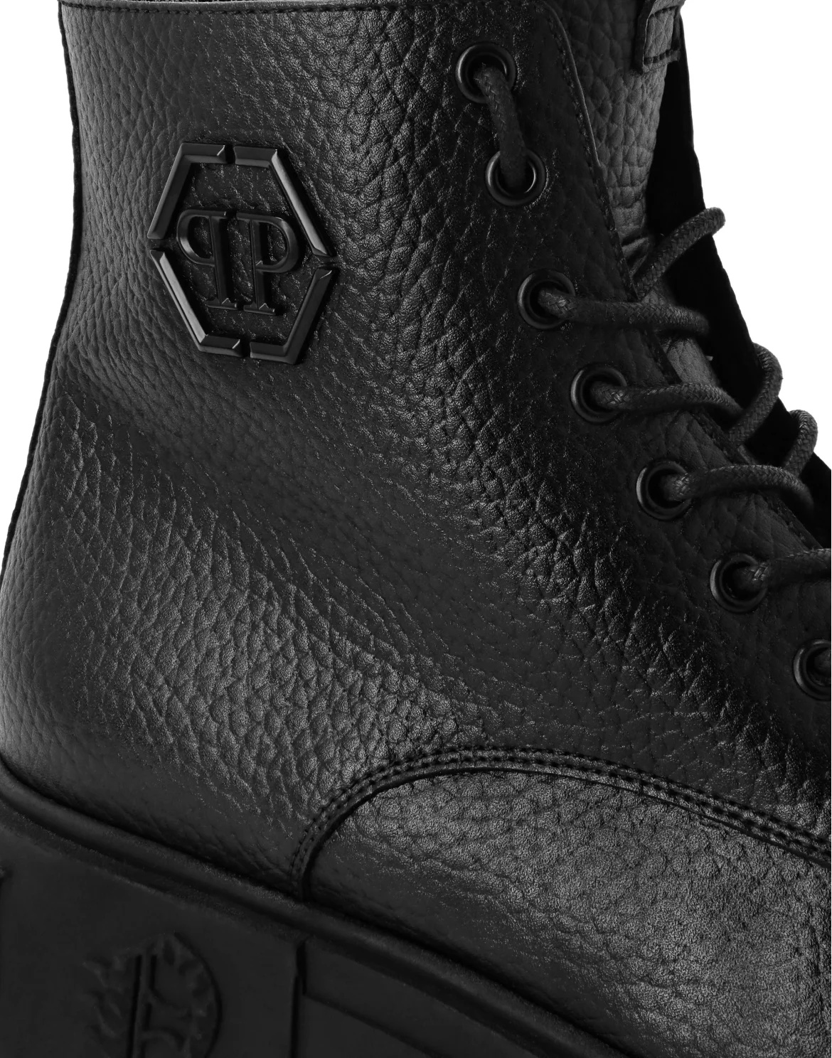 Deer Print Boots Gothic Plein, цвет: Черный